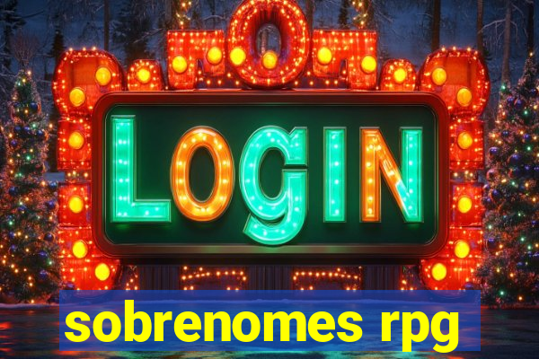 sobrenomes rpg